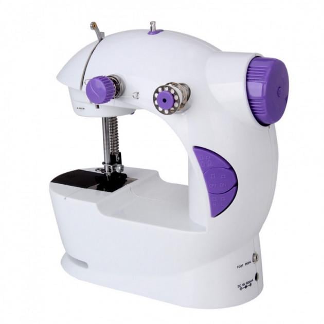 Швейная машинка FHSM 201 Mini Sewing Machine с адаптером 4в1 Белый (504789)