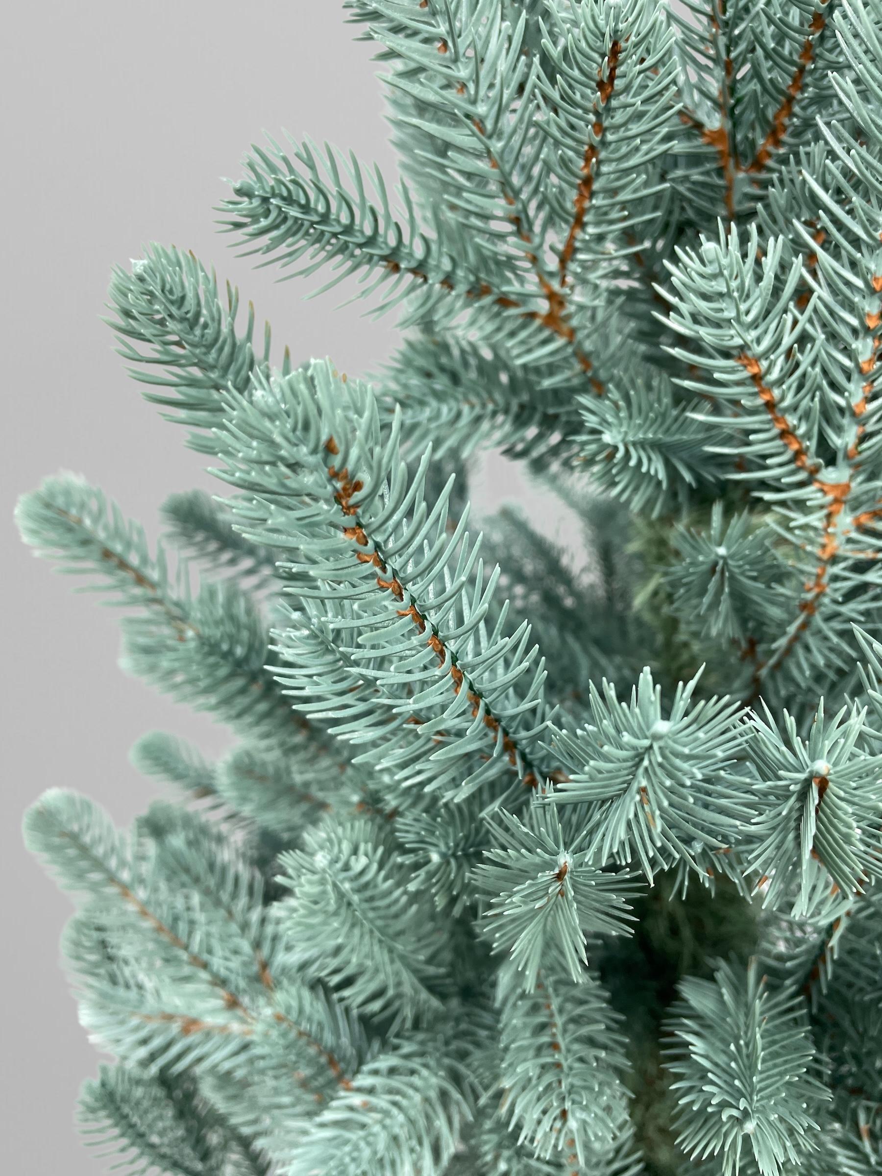 Штучна ялинка лита Traditional в горщику 70 см Блакитний (Н01020) - фото 9 Штучна ялинка лита Traditional в горщику 70 см Блакитний (Н01020) - фото 9