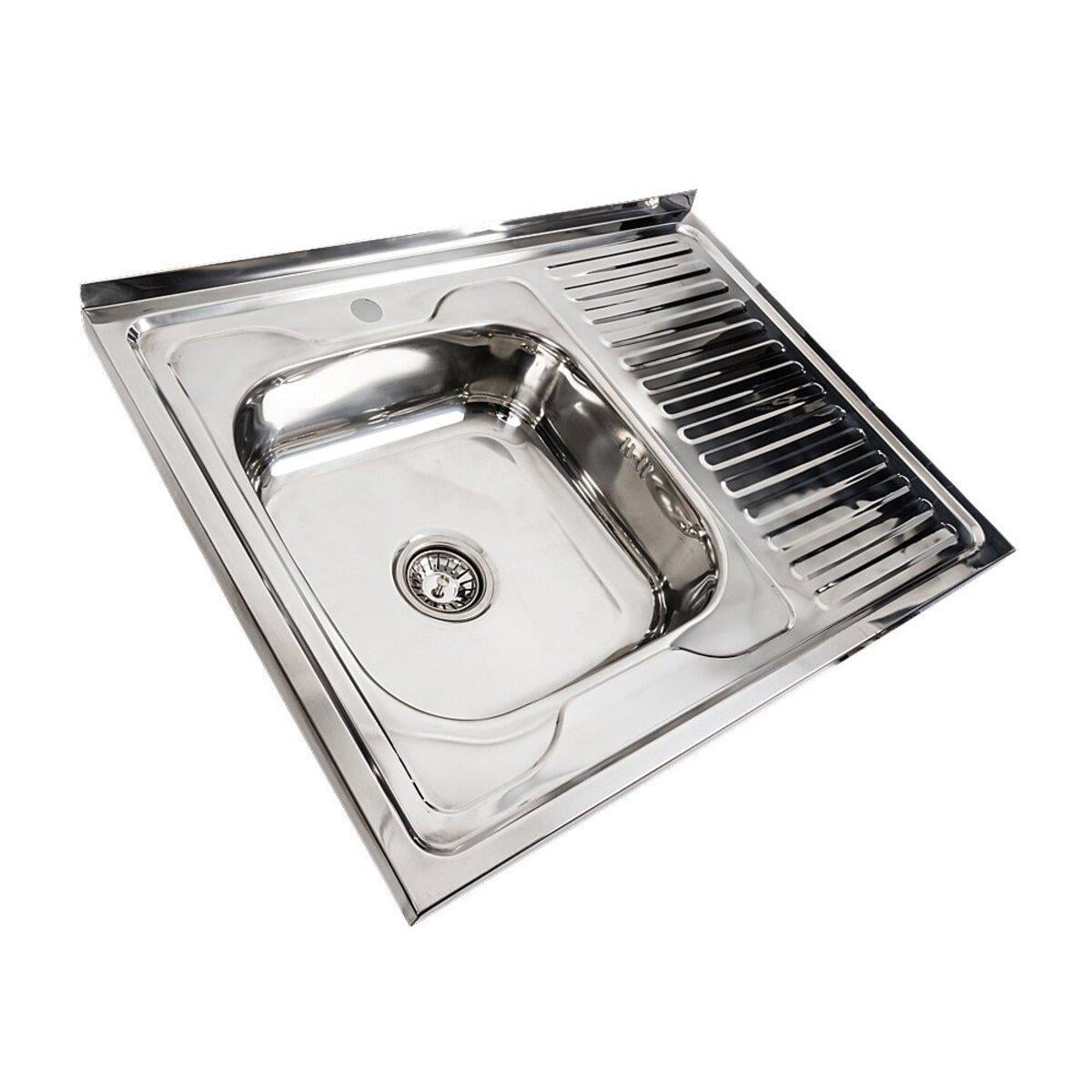 Мойка для кухни Valeso 8060 L полировка 0,7/160 из нержавеющей стали (3120075935)
