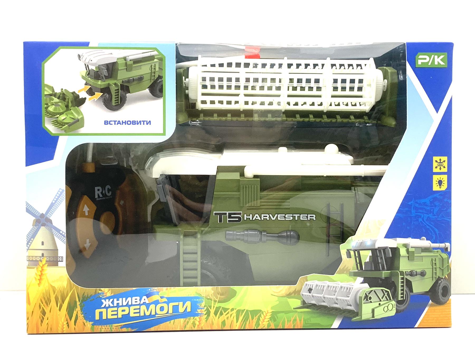 Комбайн на радіокеруванні Limo Toy з гумовими колесами 21 см Зелений (M 4949) - фото 2