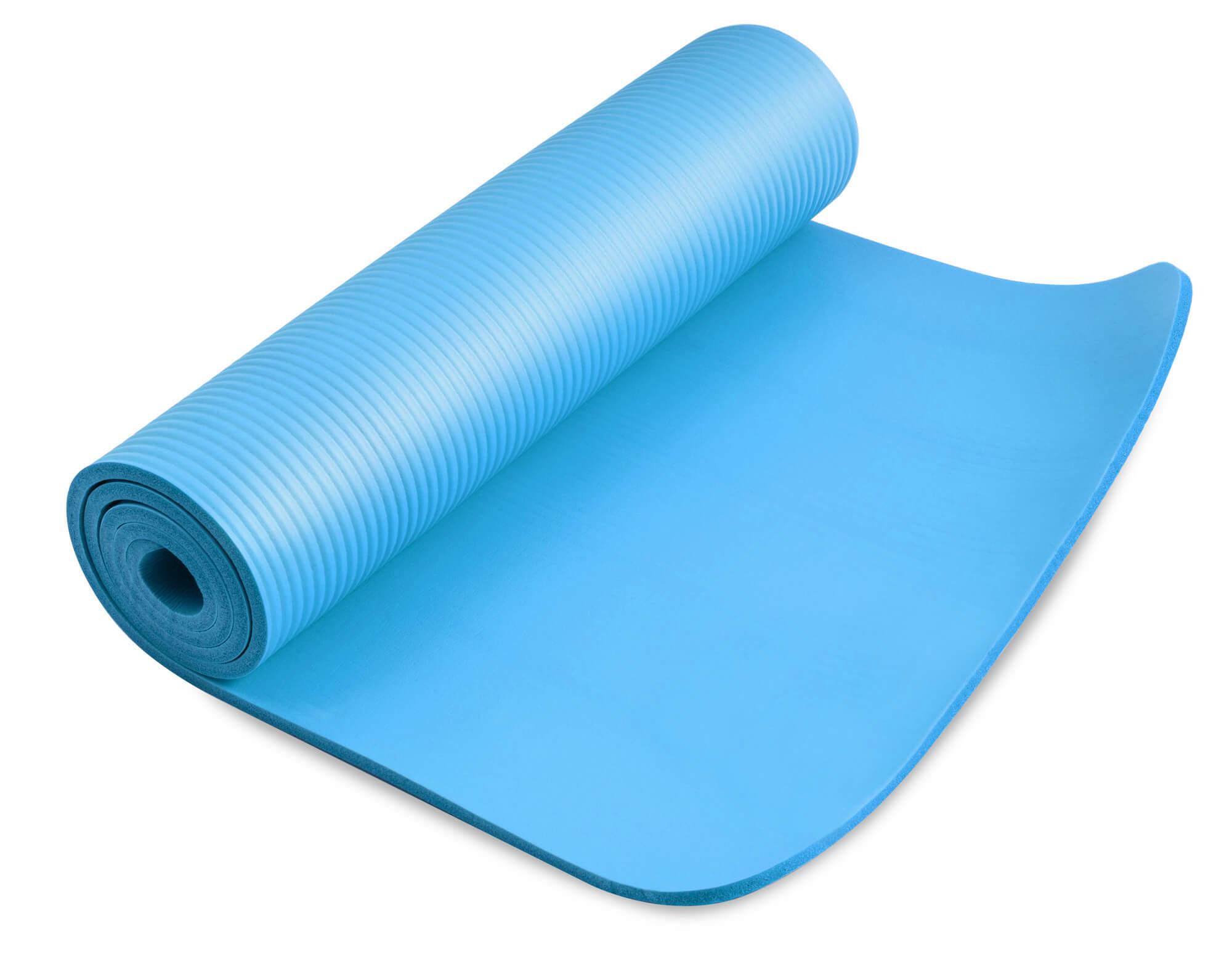 Мат для фітнесу та йоги Hop-Sport HS-N010GM 1 см Блакитний - фото 5 Мат для фітнесу та йоги Hop-Sport HS-N010GM 1 см Блакитний - фото 5