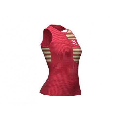 Майка женская Compressport Tri Postural Tank Top 2022 S Jazzy/Paradise Green (21027932)