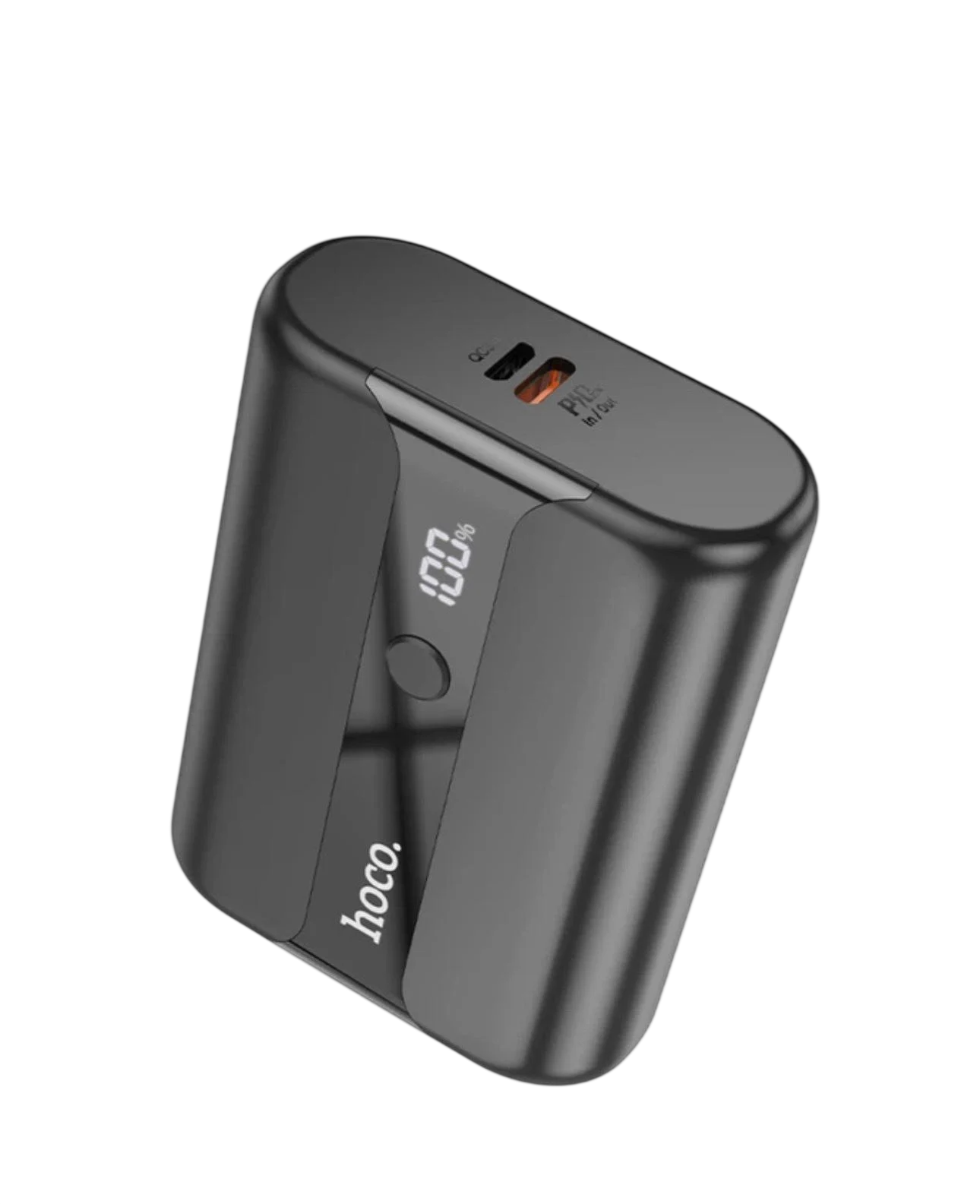 Повербанк Hoco Q3 Pro 10000 mAh с быстрой зарядкой PD20W/Quick Charge 22,5W и дисплеем Black