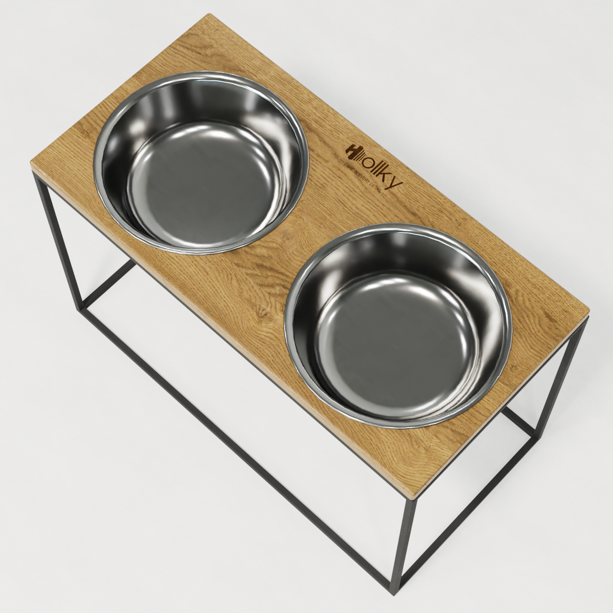 Миски на підставці для дуже великих собак Hollky Base XXL40 2х2,8 л (BXXL40-643240-GRNT) - фото 8 Миски на підставці для дуже великих собак Hollky Base XXL40 2х2,8 л (BXXL40-643240-GRNT) - фото 8