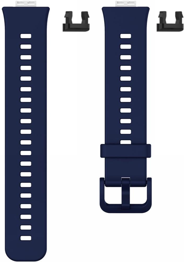 Ремешок силиконовый Jsota для Huawei Watch Fit Dark Blue (18457-5D) - фото 2 Ремешок силиконовый Jsota для Huawei Watch Fit Dark Blue (18457-5D) - фото 2