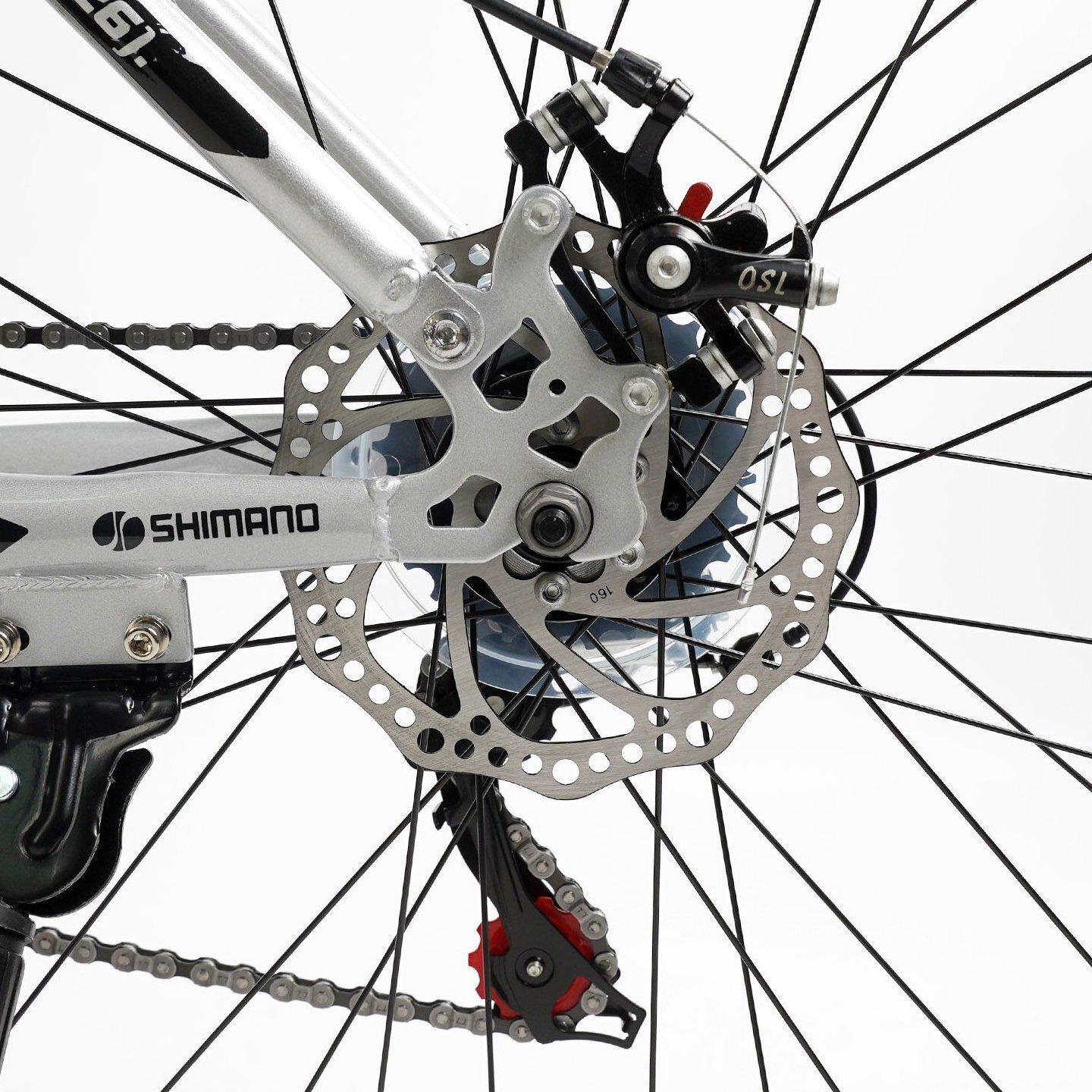 Велосипед горный двухподвесной Corso Rend 26"/15" Черный (799511622) - фото 6 Велосипед горный двухподвесной Corso Rend 26"/15" Черный (799511622) - фото 6