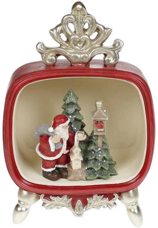 Декоративная композиция Подарки для Птичек с Led подсветкой 10х5,5х15 см Красный (BD-890-150)