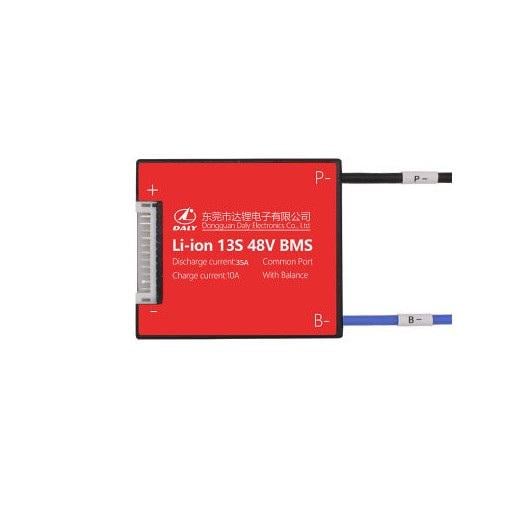 Контроллер BMS 40A для аккумуляторов LiPo/Li-ion/LTO 13S 48V плата защиты АКБ Daly (00-00026176)