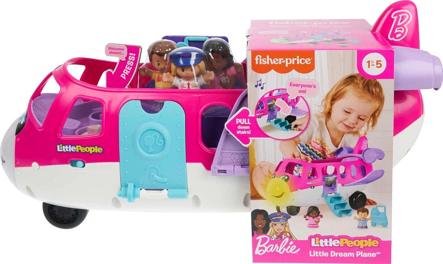 Іграшка літак Fisher Price Little People Barbie Toddler Toy Little Dream Plane (21049400) - фото 2