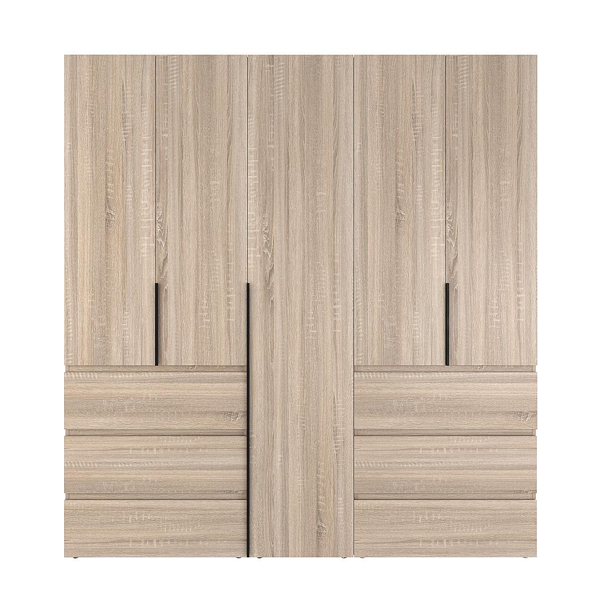 Шкаф распашной комбинированный ART IN HEAD №3 Light 2000x500x2200 мм Дуб Сонома светлый (GALTK0313000000)