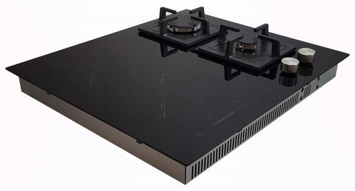 Варочная поверхность индукционно-газовая комбинированная Luxor GI 67 DL Booster + круглая подставка Wog - фото 4