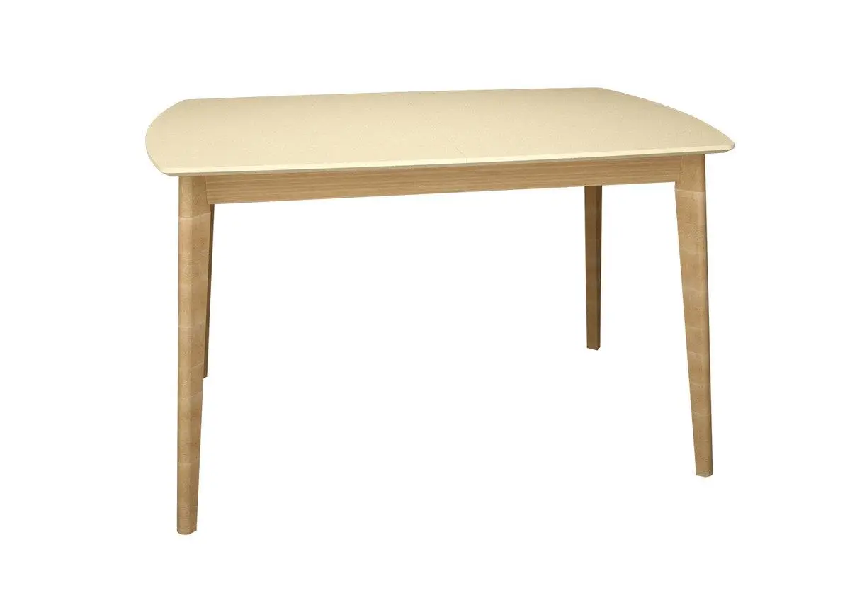 Стіл кухонний обідній Intarsio EXEN 120x80 см Кремовий (EXENCR)