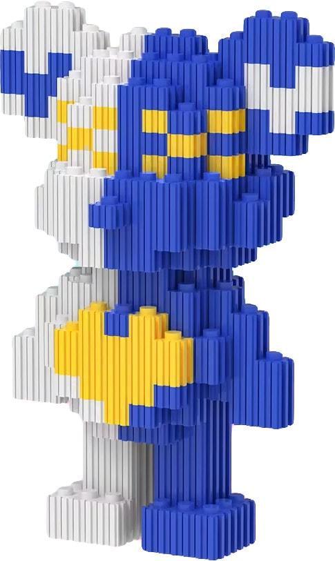 Конструктор 3D Magic Blocks SHLab BB-10 350 деталей 10,5 см Blue/White (37449)