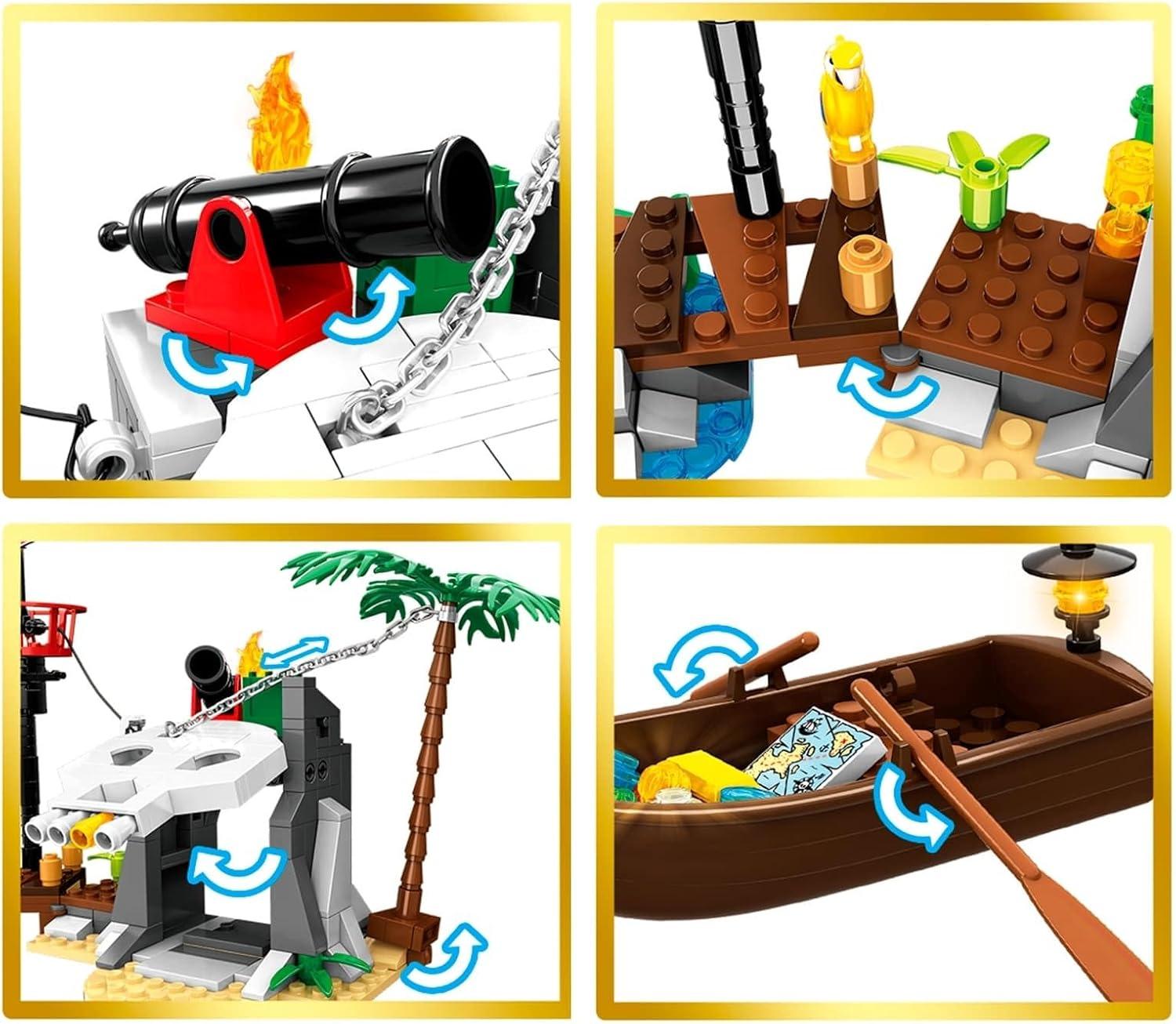 Конструктор WOMA Пиратский остров с пиратским кораблем и пиратами 232 дет. - фото 6