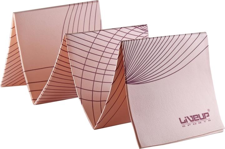 Килимок для йоги складаний LiveUp FOLDABLE YOGA MAT Світло-рожевий (LS3290) - фото 3