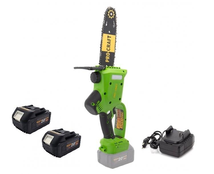 Комплект Procraft PKA20/4 аккумуляторная мини пила с зарядным устройством 20/1 АКБ 20/4