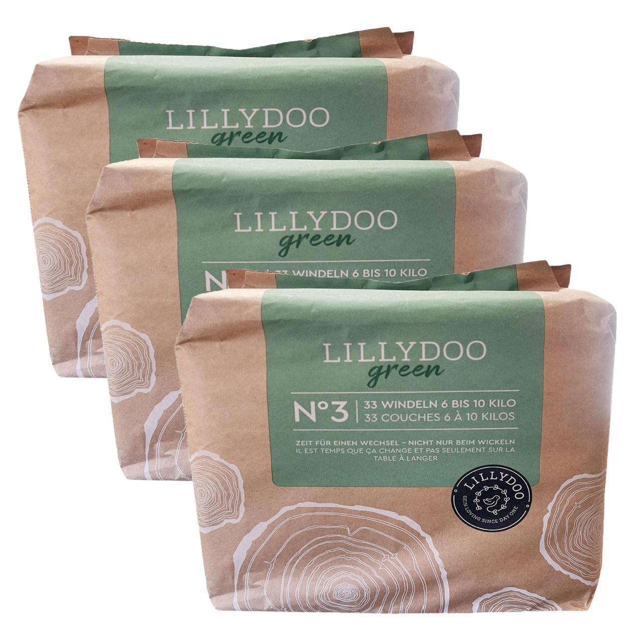 Підгузки еко LILLYDOO Green 3 6-10 кг 99 шт. (2511827428)