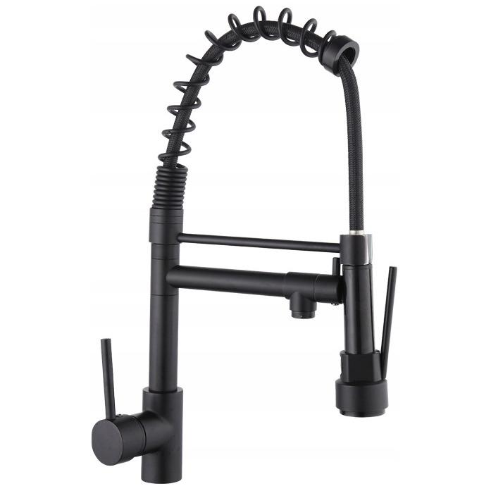 Смеситель для кухни Mexen Corinа MEX-670601-70 на две воды Черный (177305)