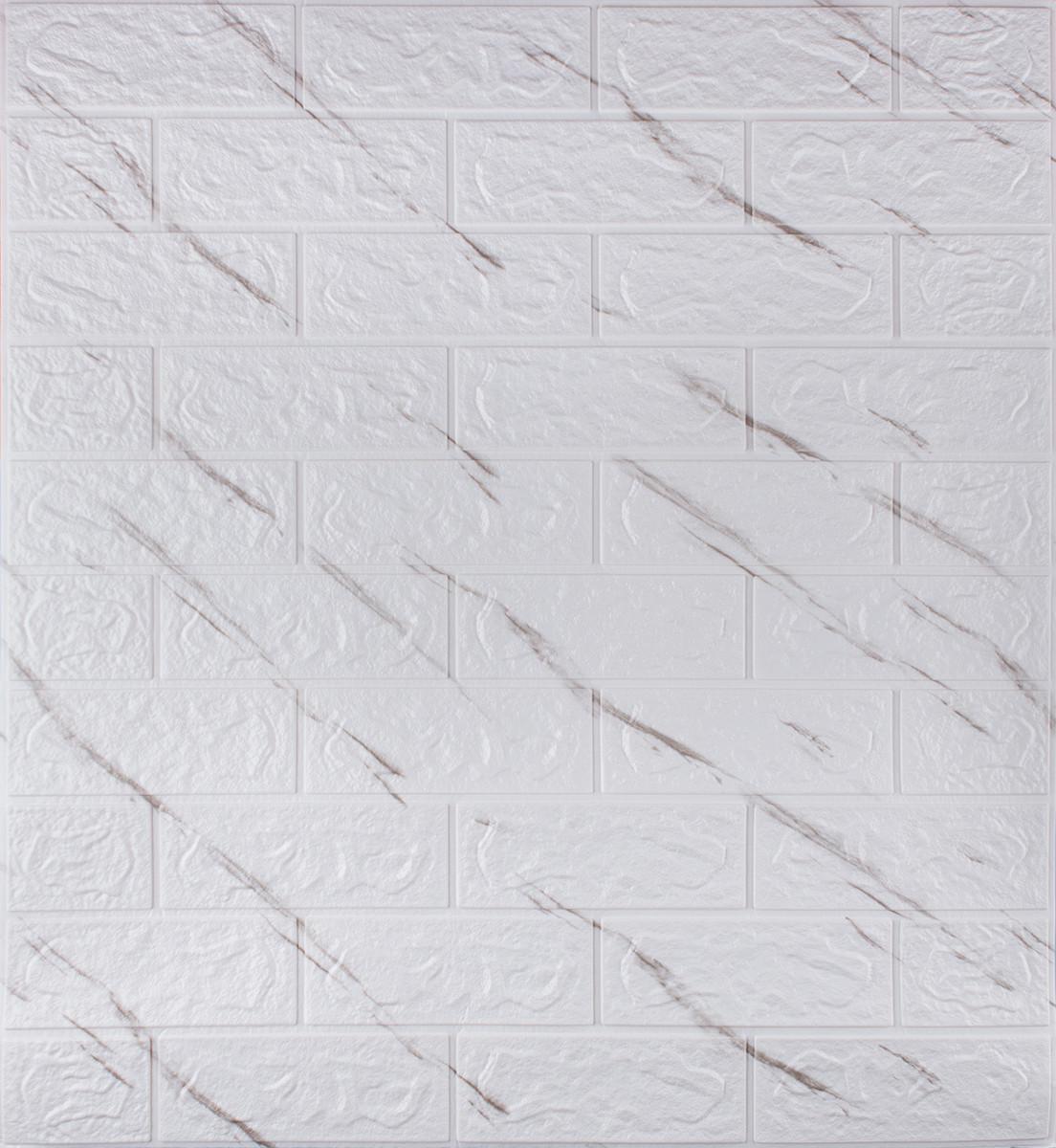 3D-панель Мрамор самоклеящаяся декоративная 770х700х5 мм Белый - фото 1 3D-панель Мрамор самоклеящаяся декоративная 770х700х5 мм Белый - фото 1