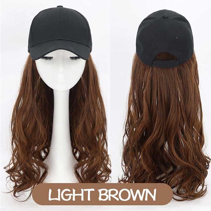 Перука кепка з хвилястим волоссям 60 см Шатенка - фото 3 Перука кепка з хвилястим волоссям 60 см Шатенка - фото 3