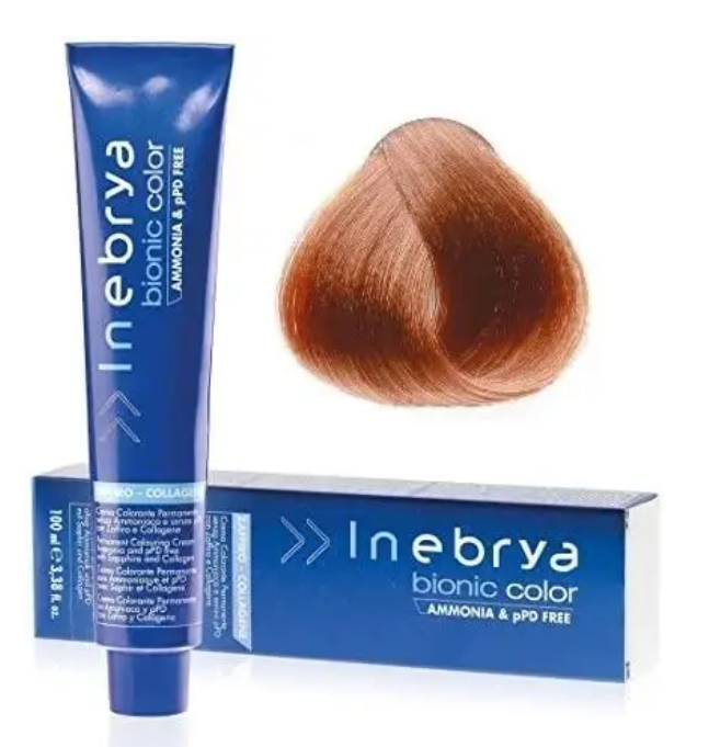Крем-краска для волос INEBRYA Bionic Сolor стойкая без аммиака 100 мл 8/4 Медный светло-русый Крем-краска для волос INEBRYA Bionic Сolor стойкая без аммиака 100 мл 8/4 Медный светло-русый