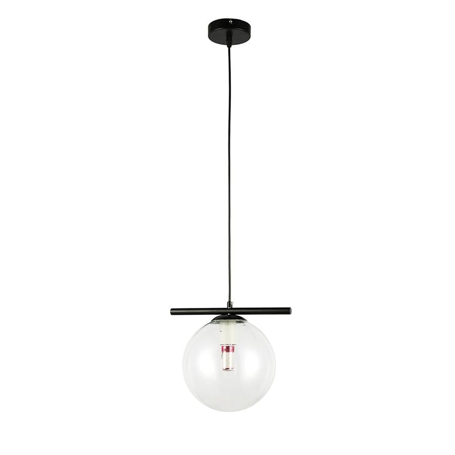 Светильник подвесной шар Levistella 7841023-1 200mm BK/CL плафон прозрачный Черный