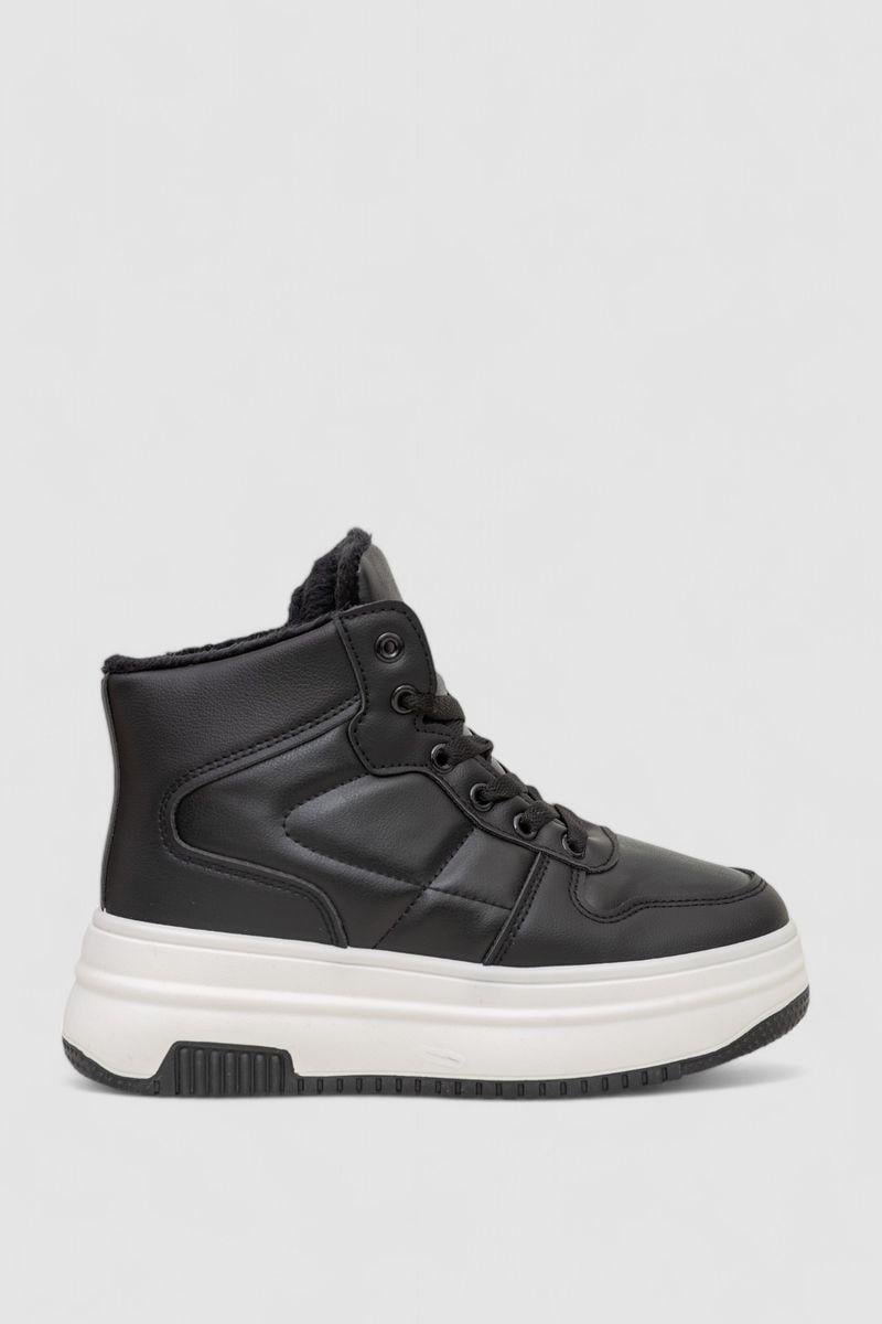 Кроссовки женские зимние Stilli 248RAM015 р. 38 Черно-белый (115465_830996)