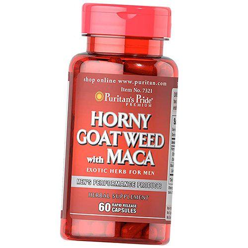 Горянка та мака Puritan's Pride Horny Goat Weed with Maca 60 капс. (08367011)