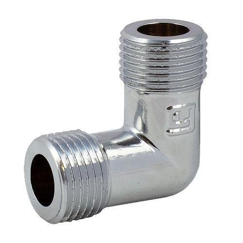 Колено латунное FADO Fit 1/2" наружная резьба Chrome (U21C)