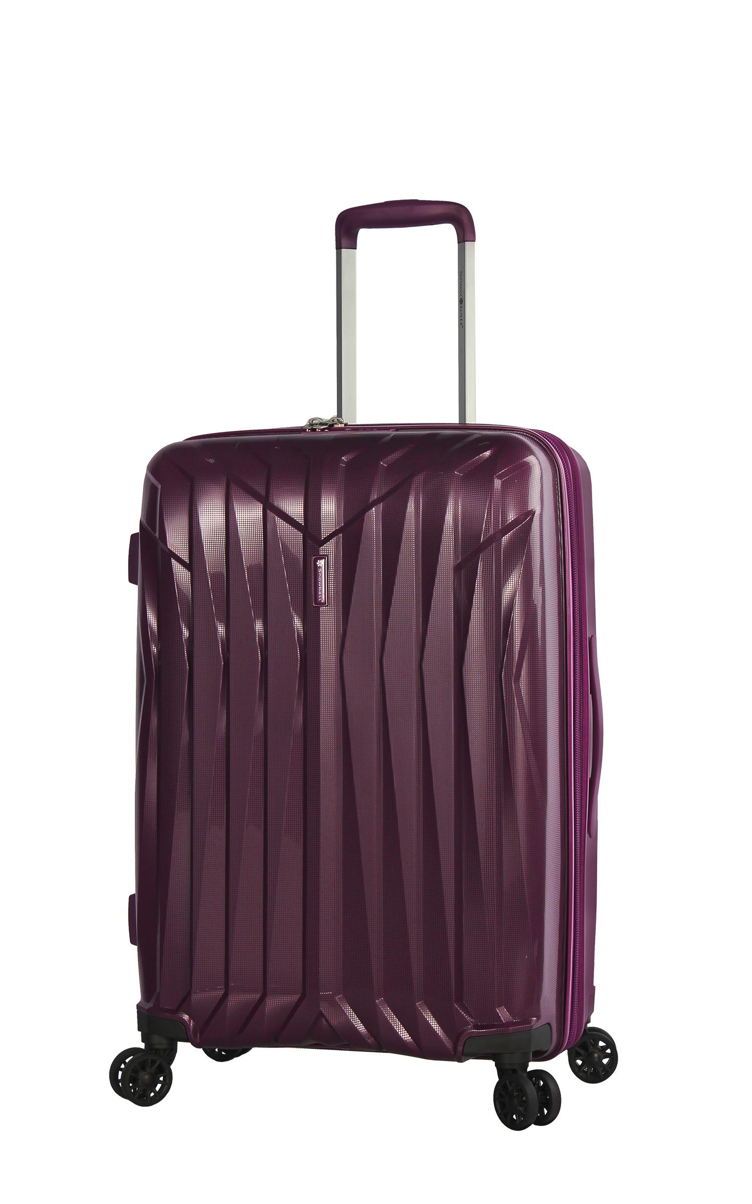Чемодан Snowball 04203 полипропилен средний 66х44х26 см 72/13 л Фиолетовый