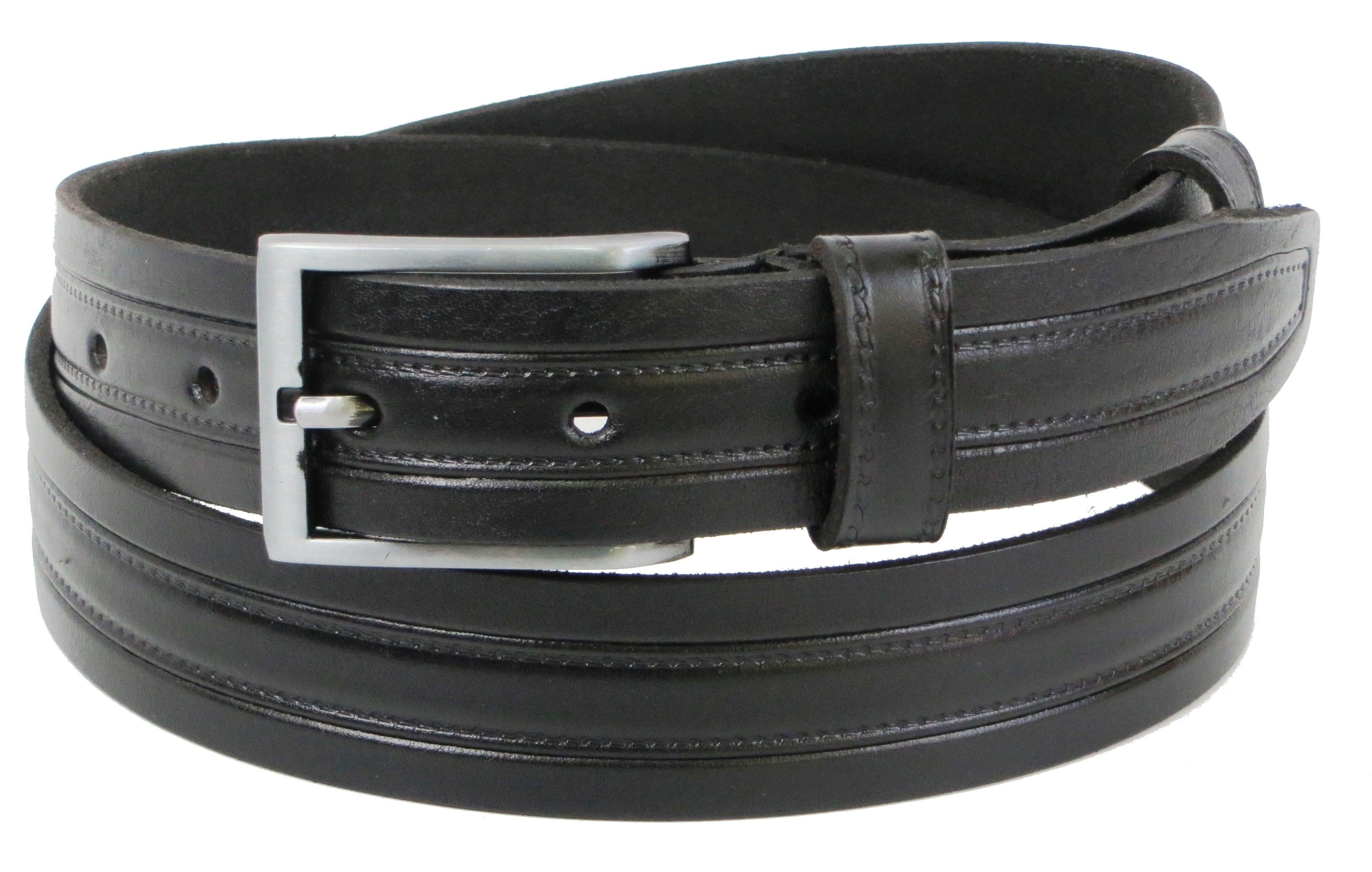 Ремень мужской Skipper кожаный Черный (1251-33)