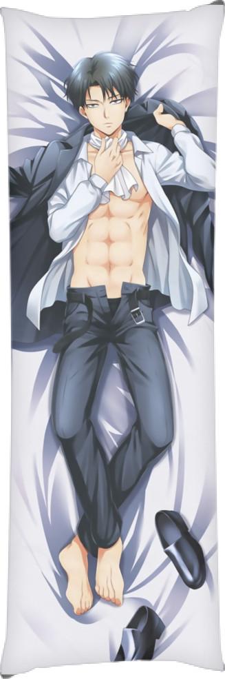 Подушка дакимакура Levi Ackerman Attack on Titans 60x180 см (14094643)