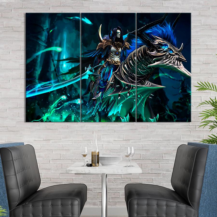 Настенний декор Мрачный герой Abaddon в Dota 2 78x48 см (A173-3)