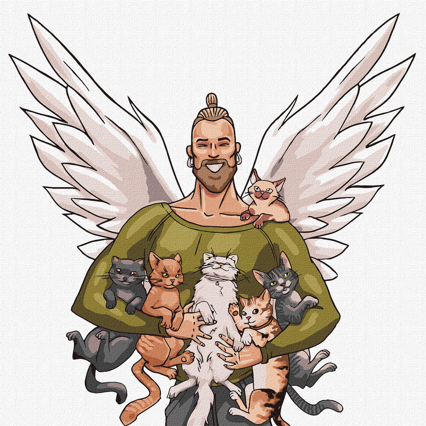 Картина по номерам Идейка Спаситель животных 30x30 см (KHO4352)