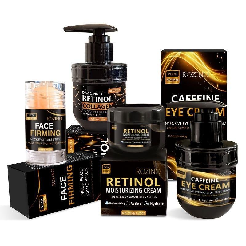 Набор антивозрастной косметики ROZINO с ретинолом, коллагеном и кофеином крем для глаз и лица (2696916358) Набор антивозрастной косметики ROZINO с ретинолом, коллагеном и кофеином крем для глаз и лица (2696916358)