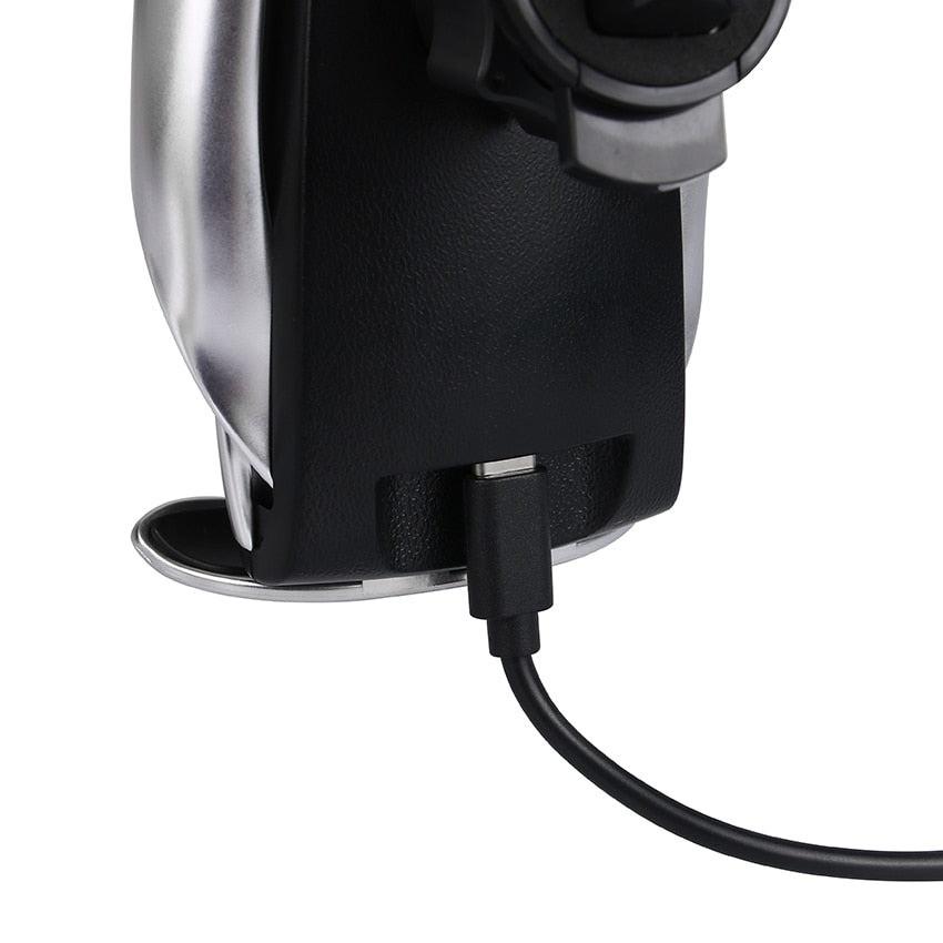 Автомобильный держатель телефона с беспроводной зарядкой Smart Sensor S5 Wireless Car Charger Silver - фото 9 Автомобильный держатель телефона с беспроводной зарядкой Smart Sensor S5 Wireless Car Charger Silver - фото 9