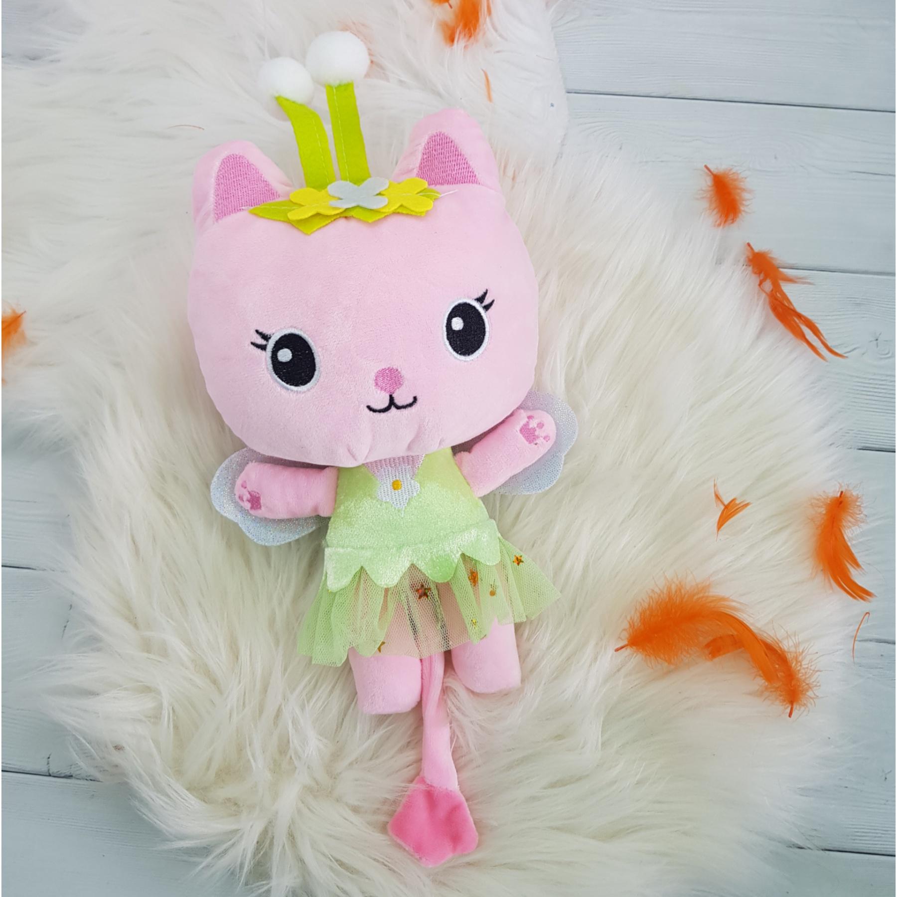 М'яка іграшка Габби кіт Generic Gabby's Dollhouse 25 см Рожевий (2571840563)