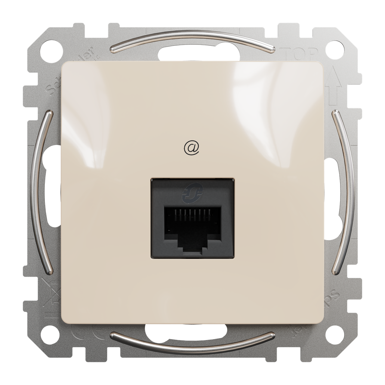 Розетка компьютерная Schneider Electric Sedna Design&Elements CAT6 UTP RJ45 ABS-UV 73х73х35 мм Бежевый (SDD112461)