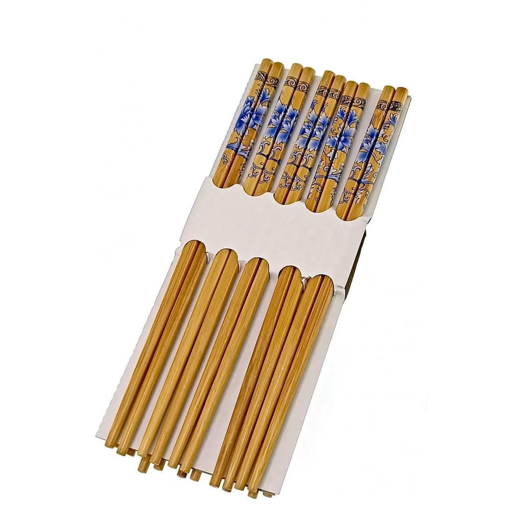 Палочки для суши бамбуковые с узором 10 пар 24,5 см - фото 4 Палочки для суши бамбуковые с узором 10 пар 24,5 см - фото 4
