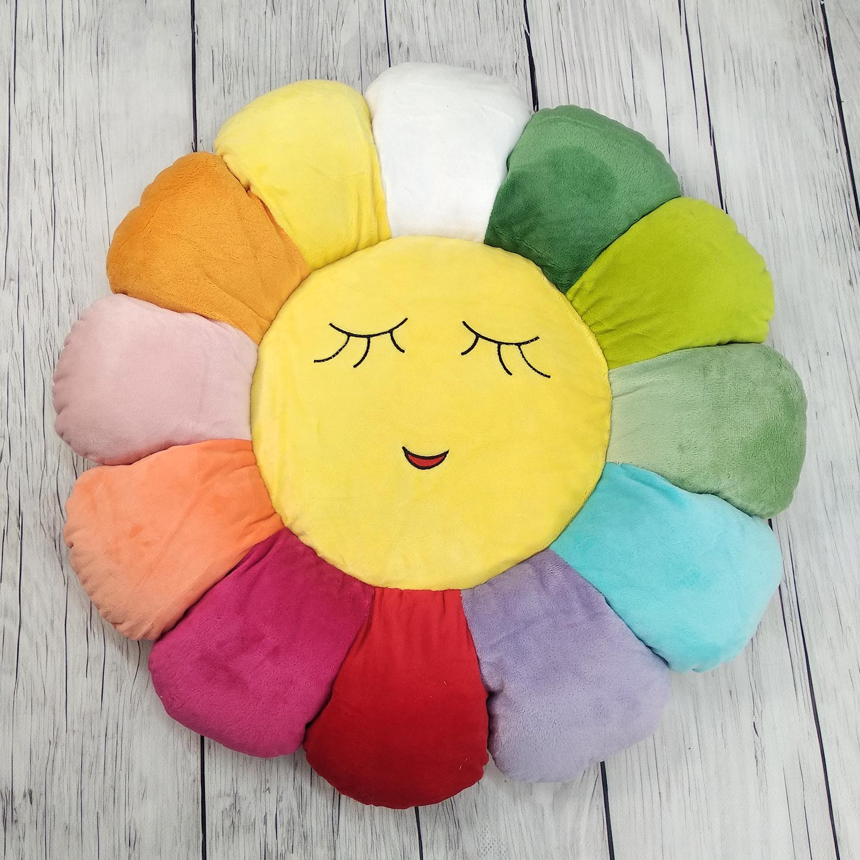 Мягкая игрушка-подушка Colorful Home Смайлик спящий d 45 см