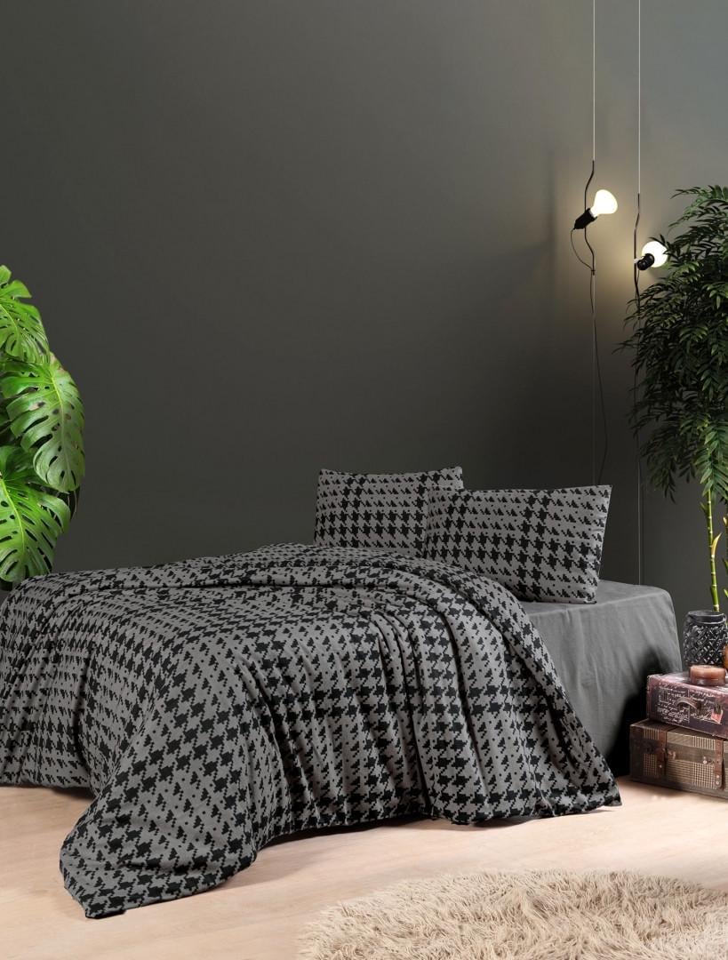 Постельное белье First Choice Sadora фланель евро Antthracite (23016)