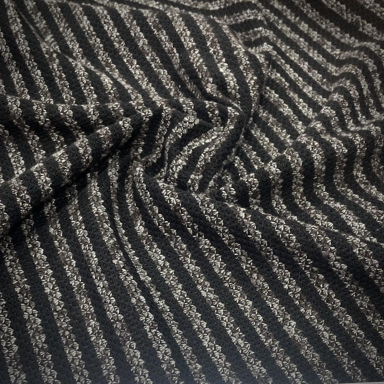 Ткань вязкая под твид Черный (24757990)