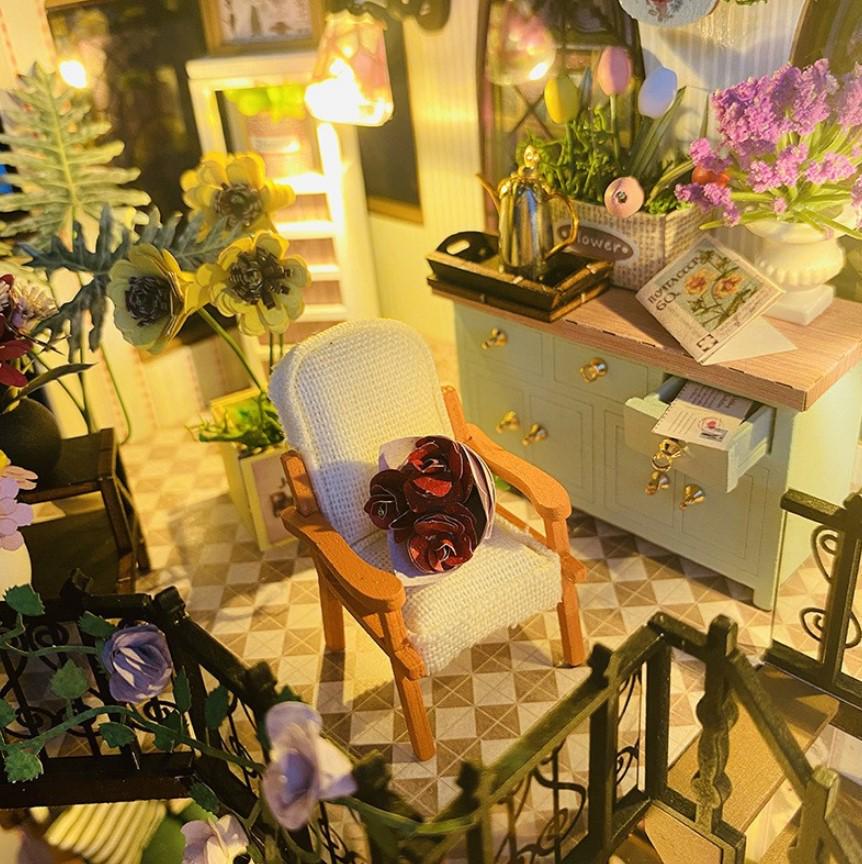 Конструктор DIY House румбокс Будинок у квітах з підсвічуванням 22x17x24 см (2104618651) - фото 12 Конструктор DIY House румбокс Будинок у квітах з підсвічуванням 22x17x24 см (2104618651) - фото 12