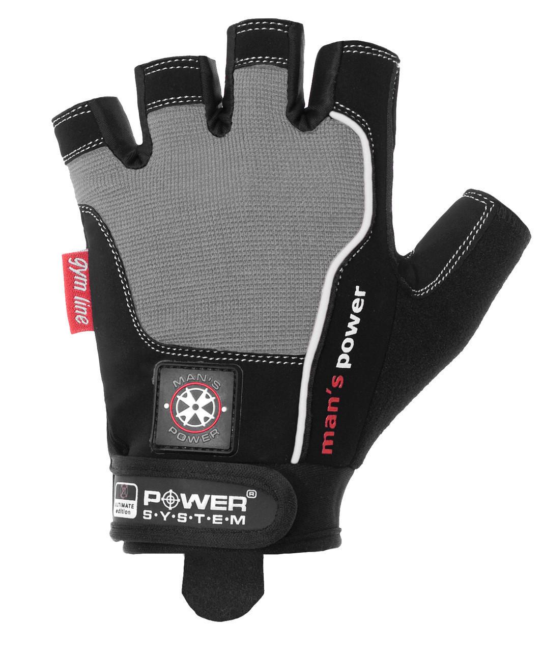 Перчатки для фитнеса Power System PS-2580 Man’s Power XS Black/Grey (A-012017) - фото 3