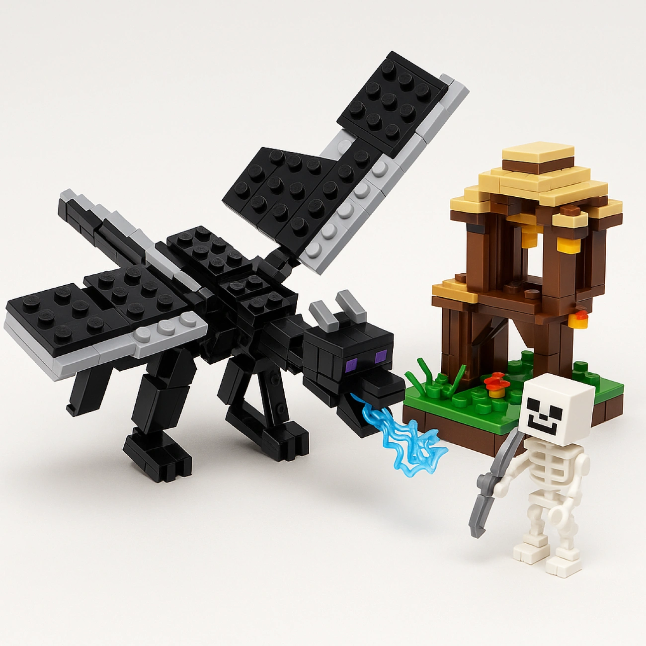 Конструктор игровой Minecraft Драконов приют в огне 210 эл. (29332235)