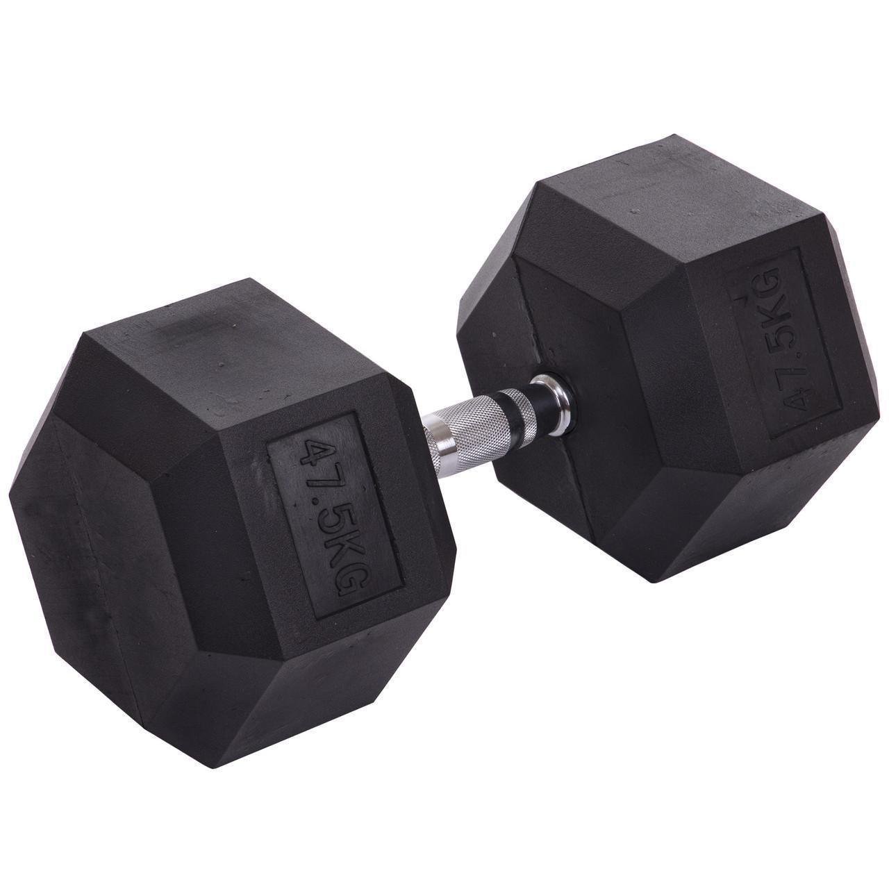 Гантель цельная Zelart TA-2679-47_5 шестигранная гексагональная обрезиненная 47,5 кг (2532858639) - фото 1 Гантель цельная Zelart TA-2679-47_5 шестигранная гексагональная обрезиненная 47,5 кг (2532858639) - фото 1