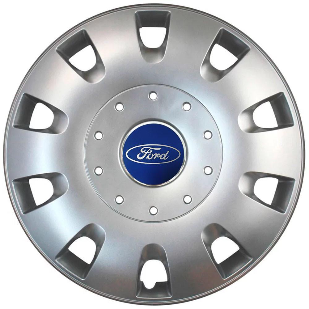 Колпаки SJS с логотипом Ford 401 R16 4 шт. Серебряный (31008807)
