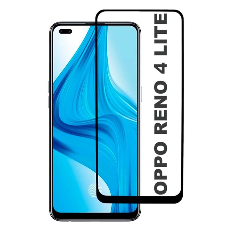 Защитное стекло для Oppo Reno 4 Lite Full Glue 0,25 мм 2.5D Черный (58533-0616) - фото 1