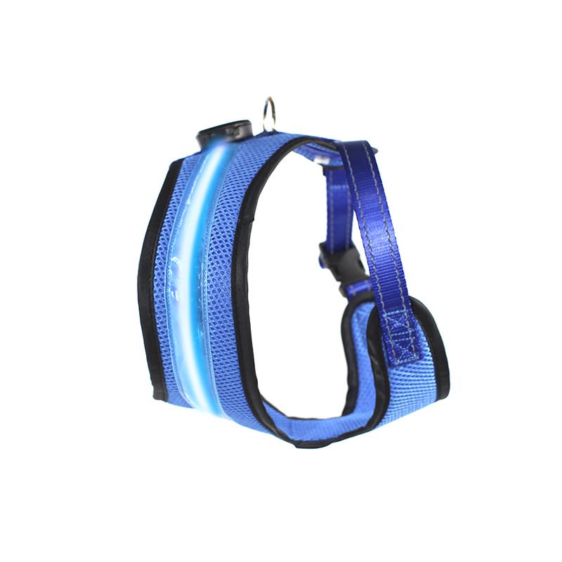 Шлея для собак Friend HY-051005 LED S Blue