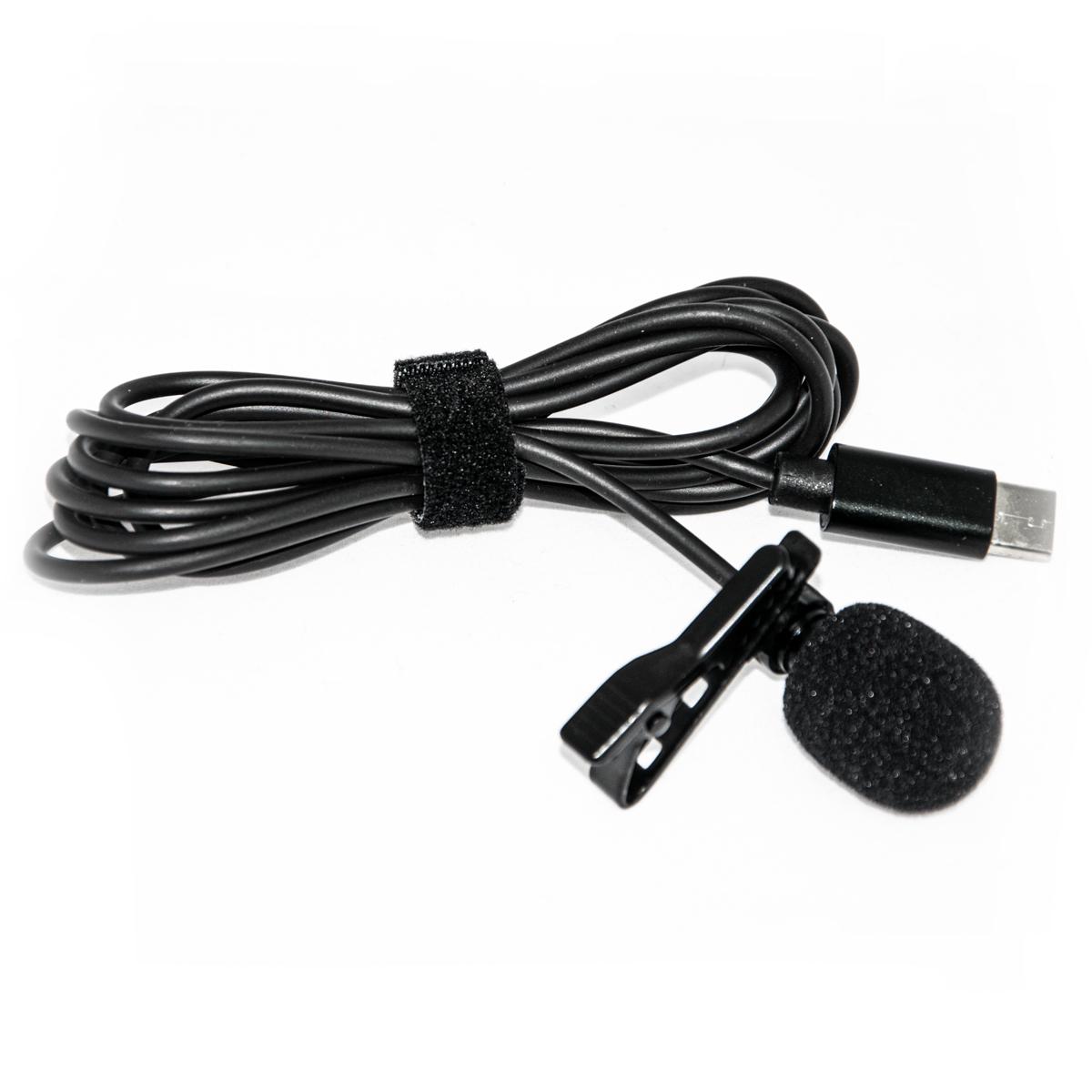 Микрофон-петличка для телефона Type-c Lavalier microphone MK-3 1,5 м Черный (1009115-Black) - фото 7